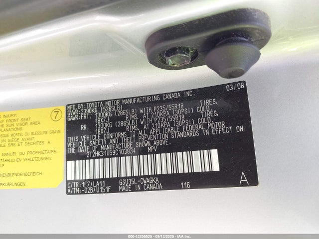 2009 LEXUS RX 350 2T2HK31U59C103834 Photo 8