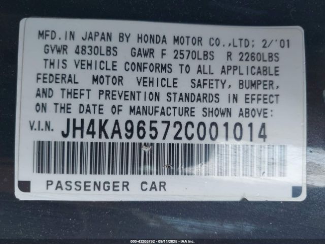 2002 ACURA RL JH4KA96572C001014 Photo 8