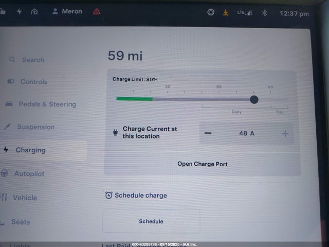 5YJXCBE49KF192259 Tesla MODEL X