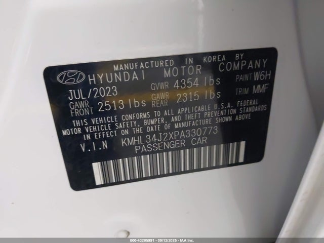 KMHL34J2XPA330773 Hyundai t-gdi gamma ii