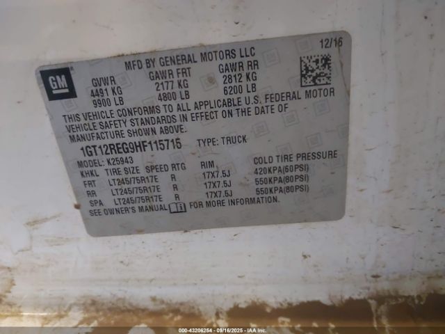 2017 GMC SIERRA 2500HD 1GT12REG9HF115715 Photo 8