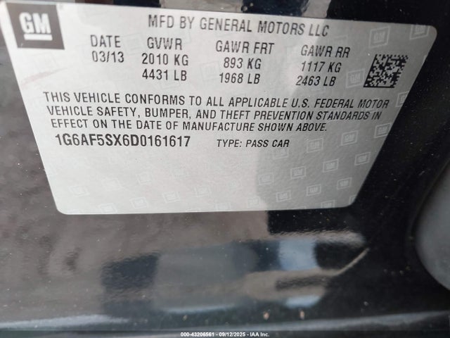 2013 CADILLAC ATS 1G6AF5SX6D0161617 Photo 8