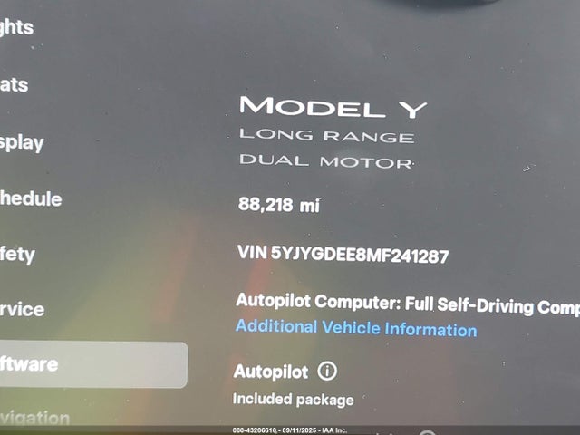2021 TESLA MODEL Y 5YJYGDEE8MF241287 Photo 6