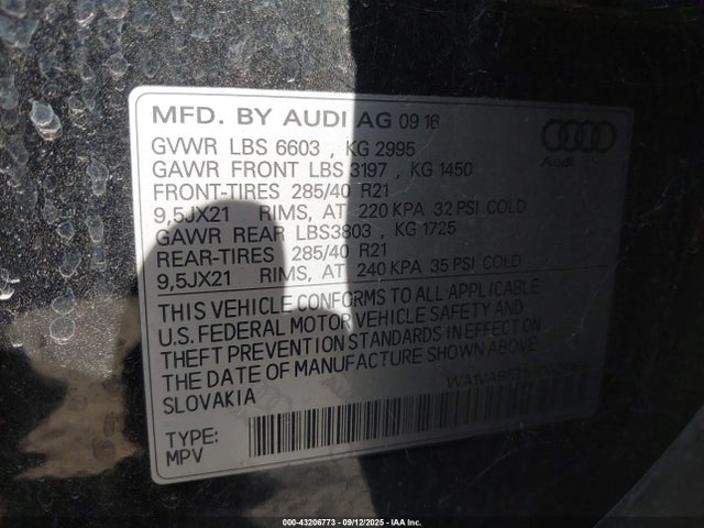 2017 AUDI Q7 WA1VABF71HD029184 Photo 8