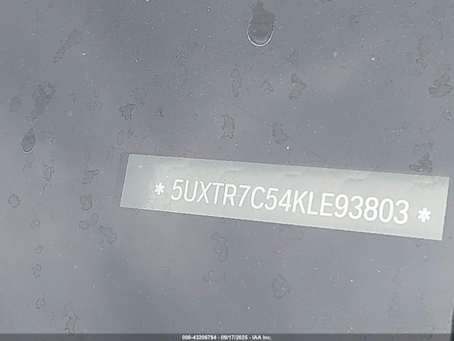 5UXTR7C54KLE93803 BMW 2019