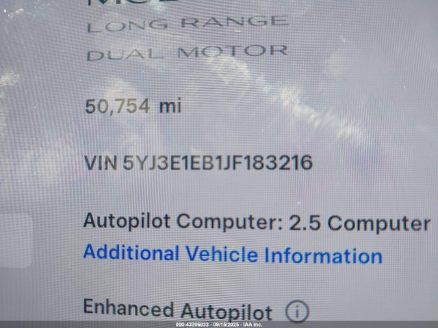 2018 TESLA MODEL 3 5YJ3E1EB1JF183216 Photo 8