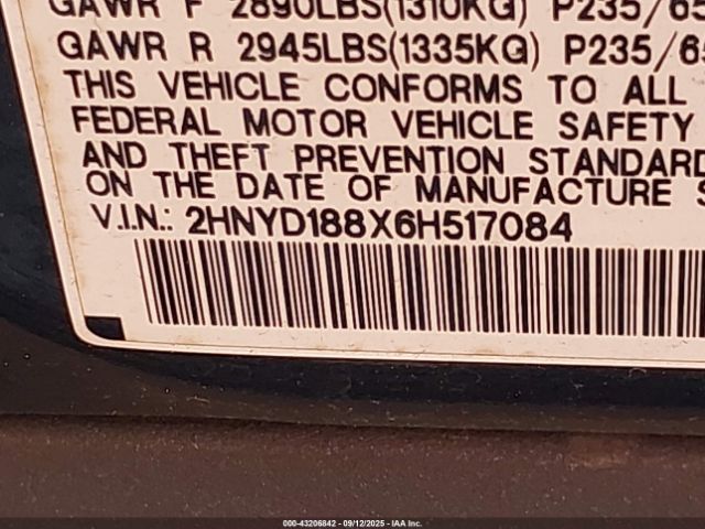 2006 ACURA MDX 2HNYD188X6H517084 Photo 8