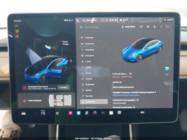 2020 TESLA MODEL 3 5YJ3E1EC3LF641141 Photo 6