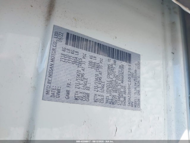 Nissan 2023 2023 5N1AZ2DJ9PC105293 Image 9