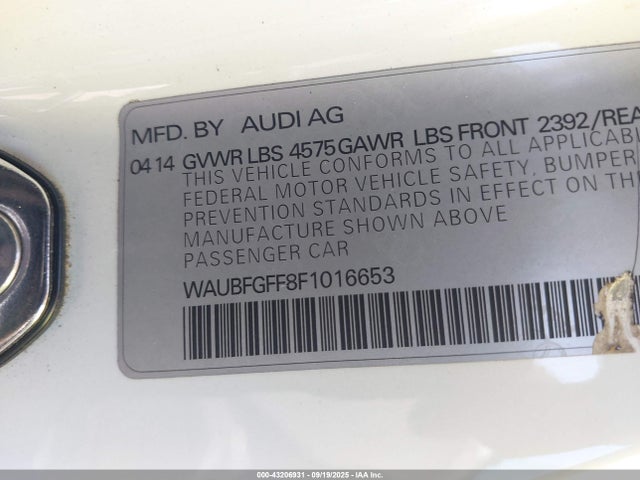 2015 AUDI A3 WAUBFGFF8F1016653 Photo 8