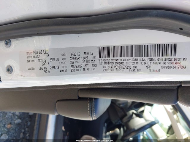 Jeep 2015 2015 1C4PJMCS9FW635191 Image 9