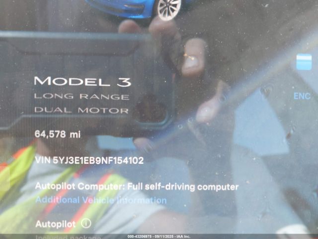 2022 TESLA MODEL 3 5YJ3E1EB9NF154102 Photo 6