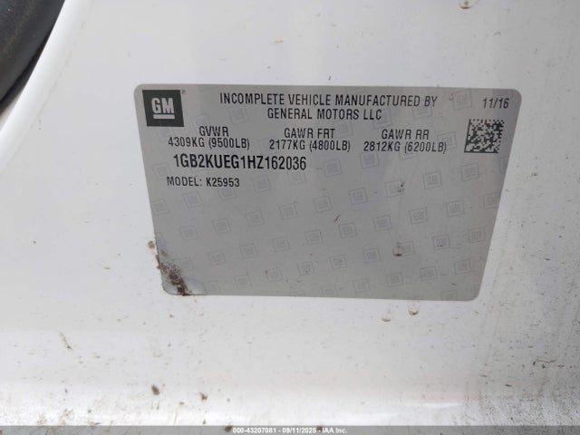 1GB2KUEG1HZ162036 Chevrolet Silverado 2500hd Wt