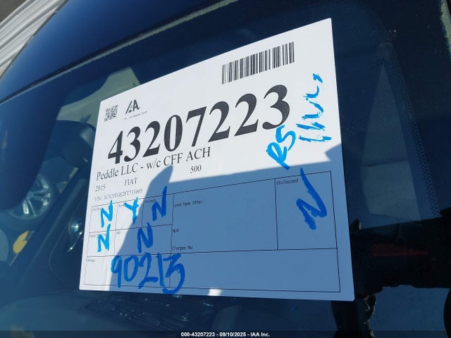 3C3CFFGE2FT733005 Fiat 500