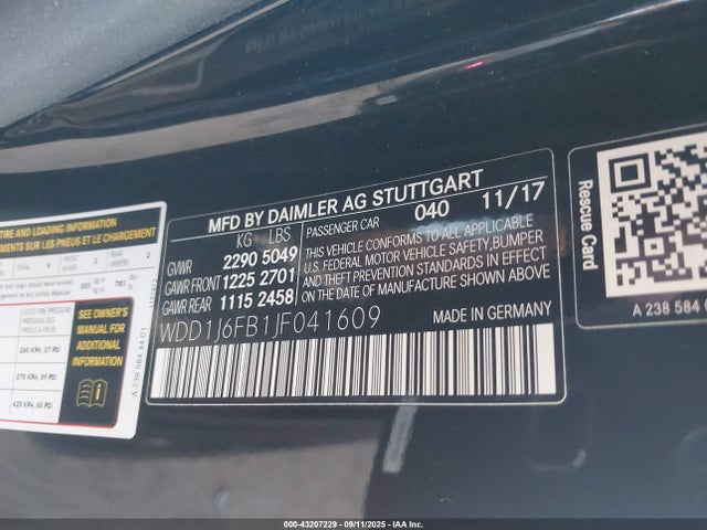Mercedes-Benz m276 2018 WDD1J6FB1JF041609 Image 9