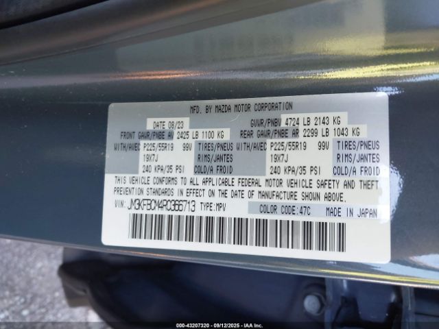 2024 MAZDA CX-5 JM3KFBCM4R0366713 Photo 8
