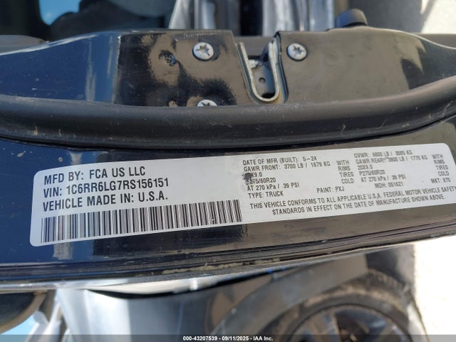 1C6RR6LG7RS156151 RAM 1500