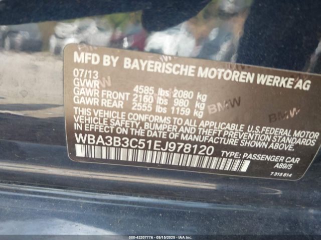 2014 BMW 328I WBA3B3C51EJ978120 Photo 8