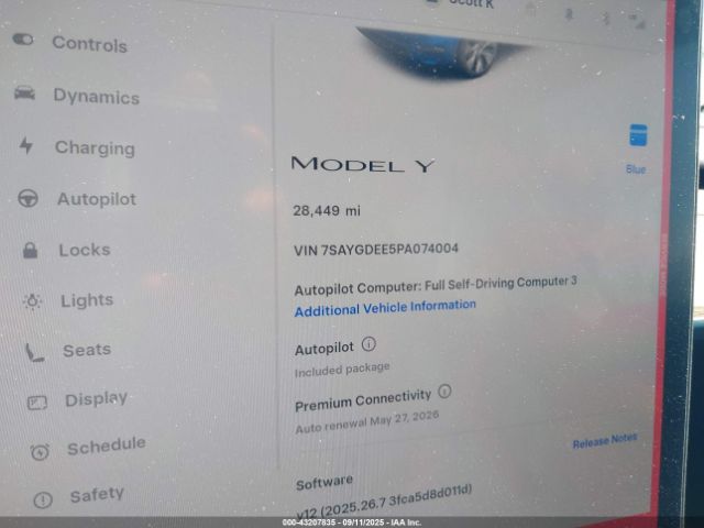 2023 TESLA MODEL Y 7SAYGDEE5PA074004 Photo 6