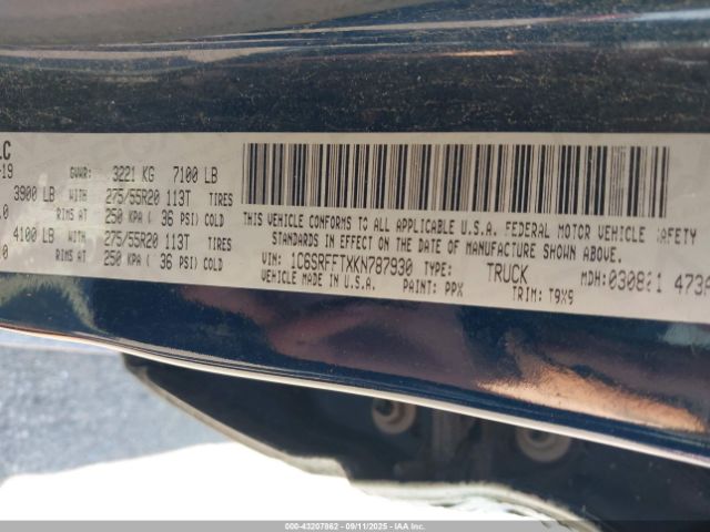 2019 RAM 1500 1C6SRFFTXKN787930 Photo 8