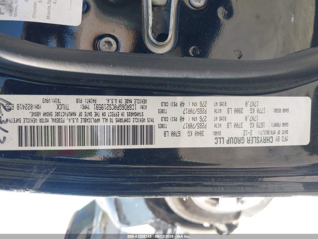 43208245 :رقم المزاد ، 1C6RD6GP0CS219591 vin ، 2012 Ram 1500 Slt مزاد بيع