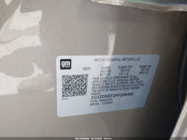 2023 CHEVROLET MALIBU 1G1ZD5ST1PF209490 Photo 8