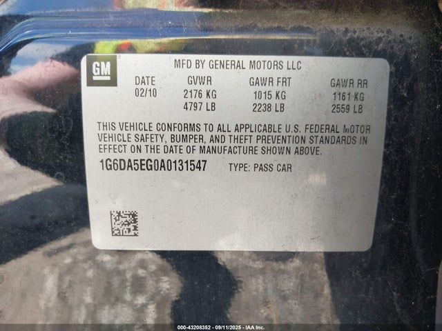 2010 CADILLAC CTS 1G6DA5EG0A0131547 Photo 8