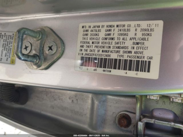 2012 ACURA TSX JH4CU2F62CC013486 Photo 8