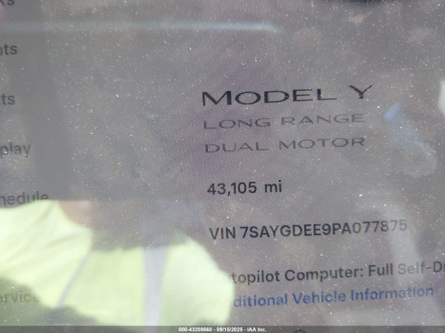 7SAYGDEE9PA077875 Tesla 2023