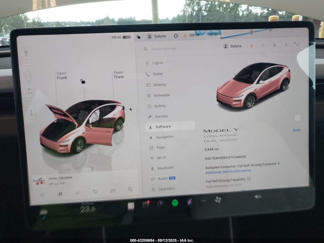 7SAYGDEEXTF346625 Tesla Model Y