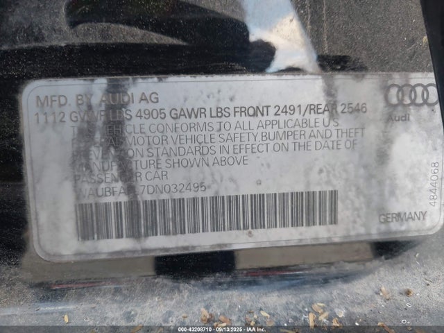 2013 AUDI A4 WAUBFAFL7DN032495 Photo 8