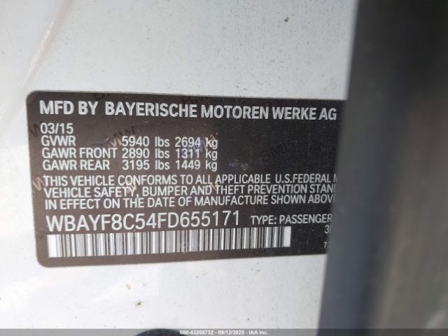 2015 BMW 750LI WBAYF8C54FD655171 Photo 8