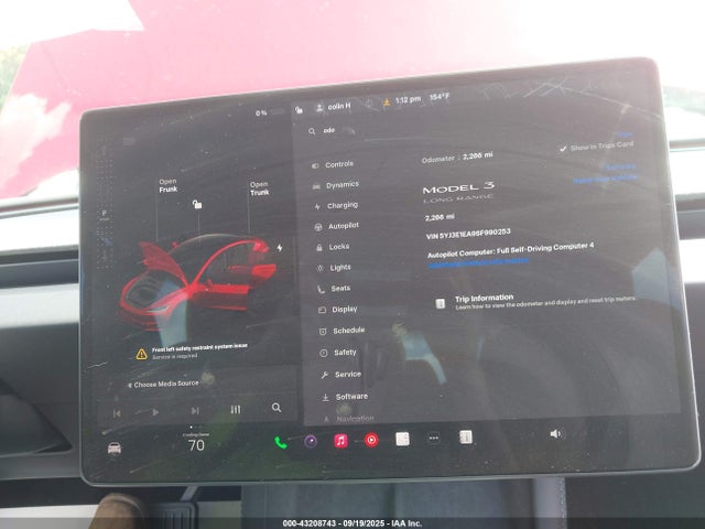 2025 TESLA MODEL 3 5YJ3E1EA9SF990253 Photo 6