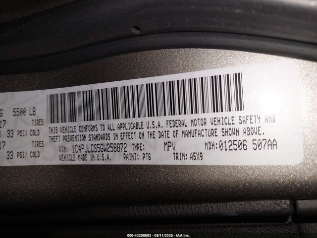 1C4PJLCS5GW258872 Jeep Cherokee