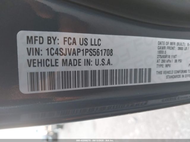 2023 JEEP WAGONEER 1C4SJVAP1PS561708 Photo 8