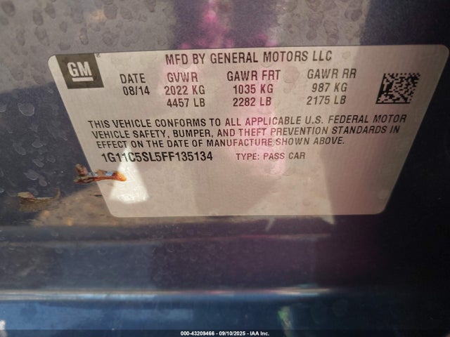 1G11C5SL5FF135134 Chevrolet lkw