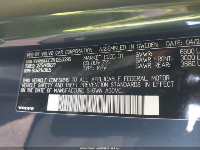 2024 VOLVO XC90 RECHARGE PLUG-IN HYBRID YV4H60CE2R1253396 Photo 8