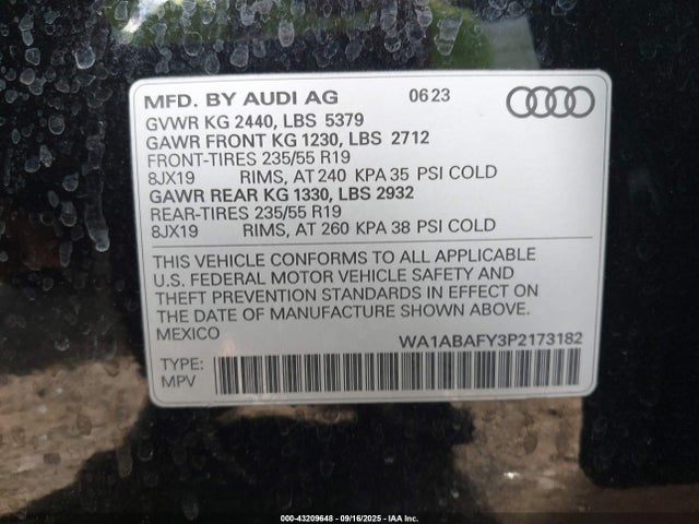 2023 AUDI Q5 WA1ABAFY3P2173182 Photo 8