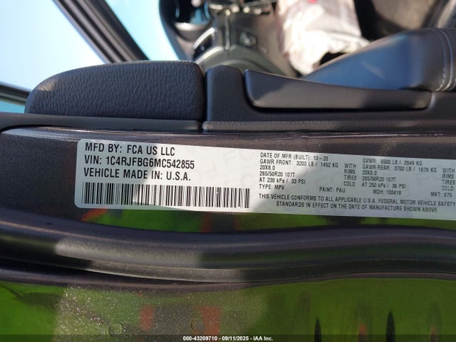 Jeep Grand Cherokee 2021 1C4RJFBG6MC542855 Image 9
