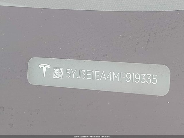 2021 TESLA MODEL 3 5YJ3E1EA4MF919335 Photo 8