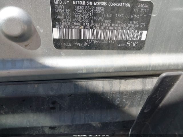 2020 MITSUBISHI ECLIPSE CROSS JA4AT5AA4LZ016647 Photo 8