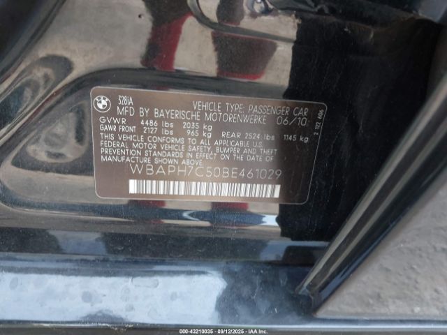 2011 BMW 328I WBAPH7C50BE461029 Photo 8