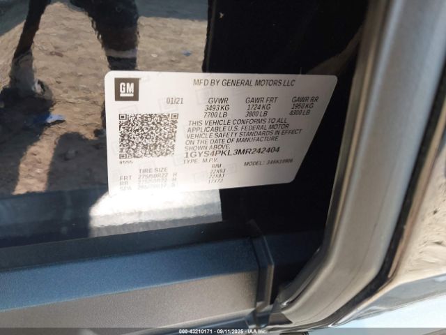 2021 CADILLAC ESCALADE ESV 1GYS4PKL3MR242404 Photo 8