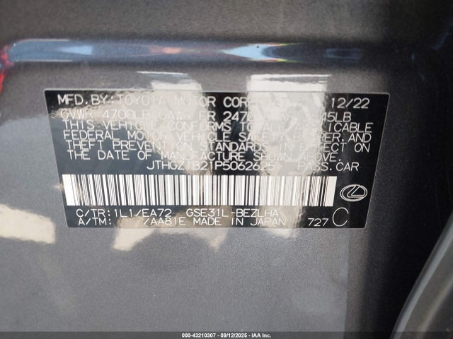 JTHGZ1B21P5062625 Lexus Is 350 F Sport