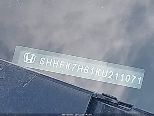 Honda l15ba 2019 SHHFK7H61KU211071 Image 9