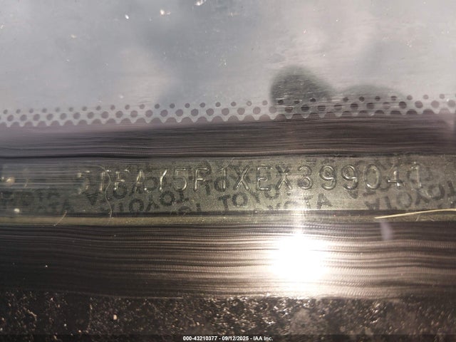 5TFAY5F1XEX399041 Toyota 3ur-fe