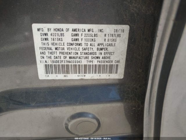 2017 ACURA ILX 19UDE2F37HA005543 Photo 8