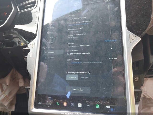 2015 TESLA MODEL S 5YJSA1E20FF106206 Photo 6