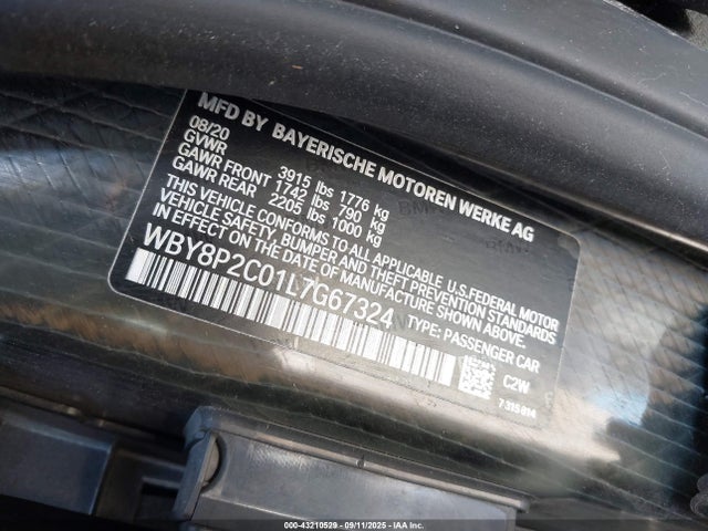 WBY8P2C01L7G67324 BMW I3