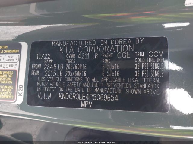 2023 KIA NIRO KNDCR3LE4P5069654 Photo 8